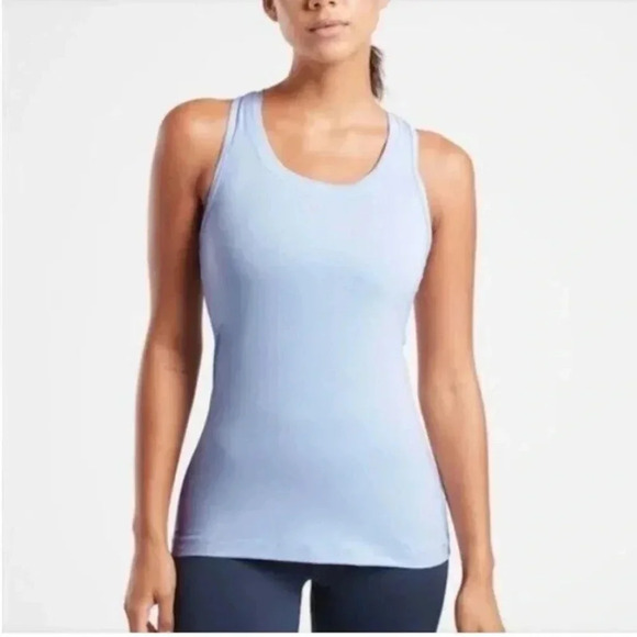 Athleta Nitro Tank Top XS Purple Lilac Racerback Cutout Back Soft - Picture 1 of 8
